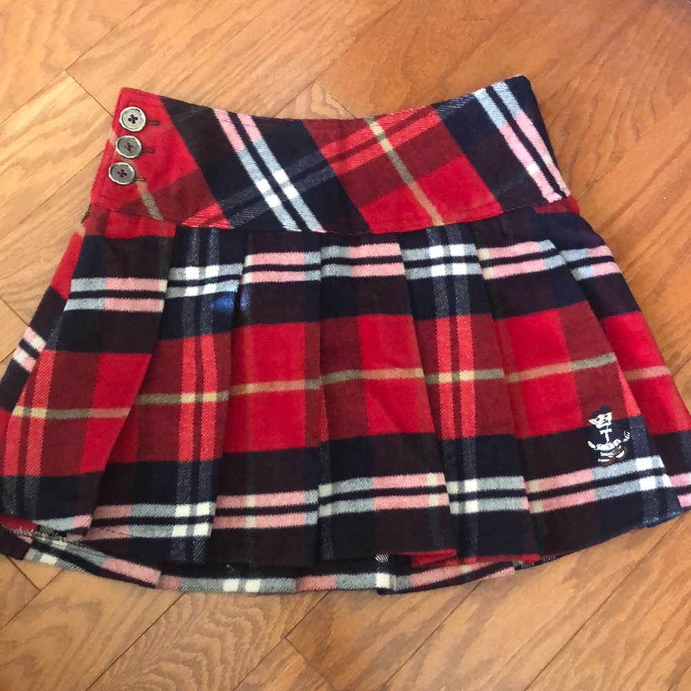 NWT Pleated Plaid Skirt